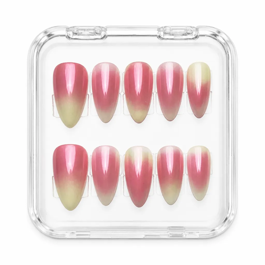 Dusty Rose Ombre – Xưởng gia công Nailbox Sỉ thủ công