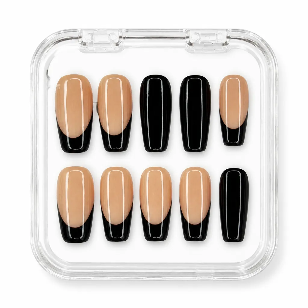 Ebony Luxe Coffin – Xưởng gia công Nailbox Sỉ thủ công