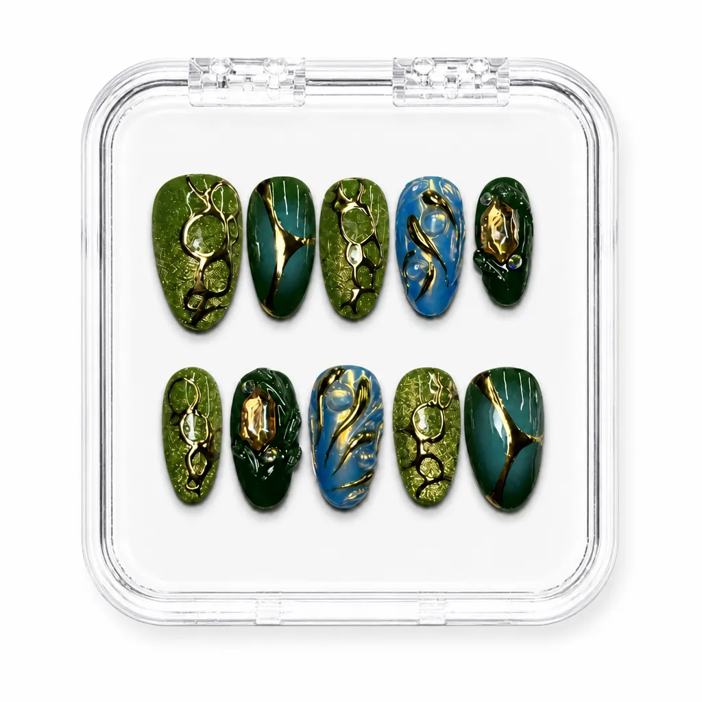Emerald Celestial – Xưởng gia công Nailbox Sỉ thủ công