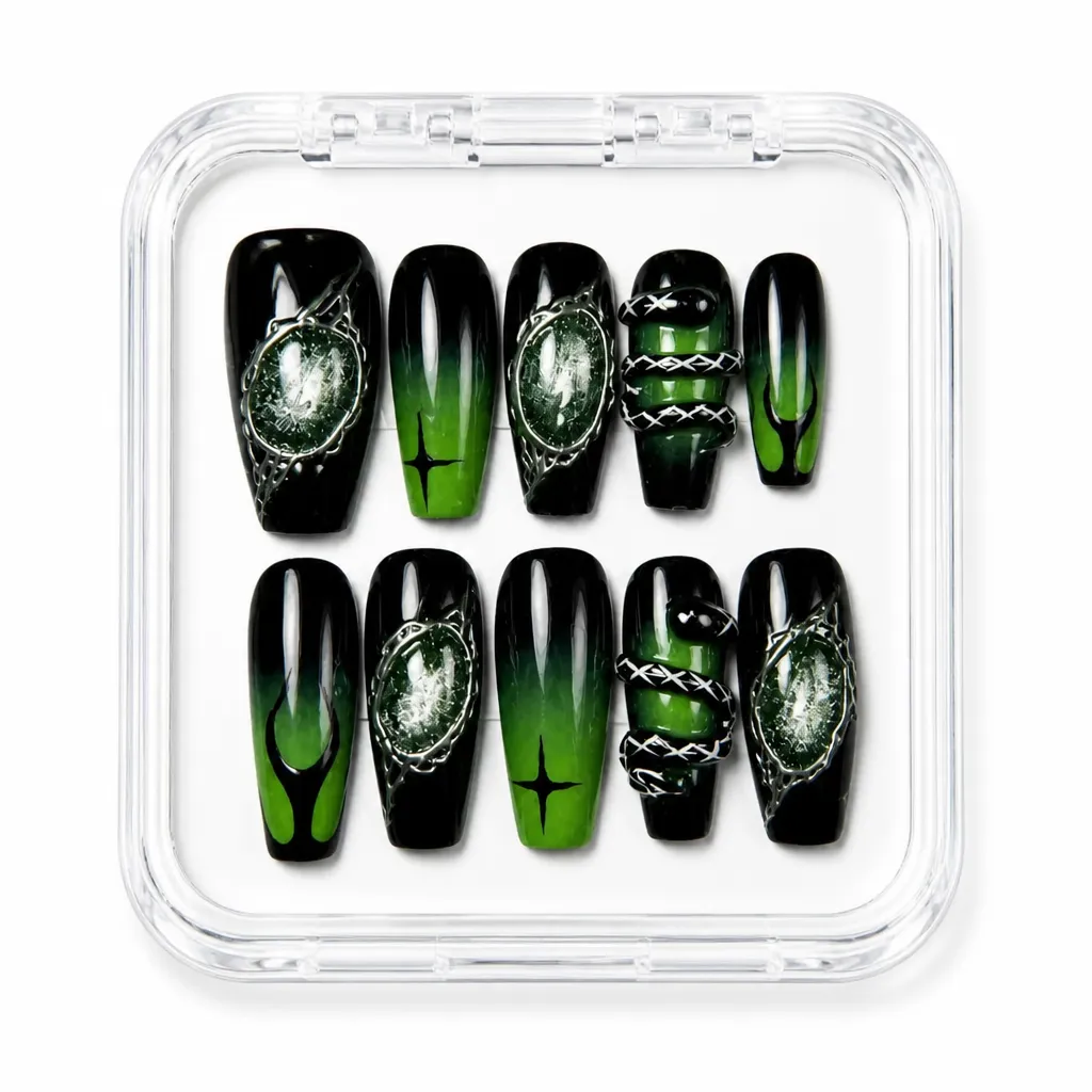 Emerald Enigma – Xưởng gia công Nailbox Sỉ thủ công