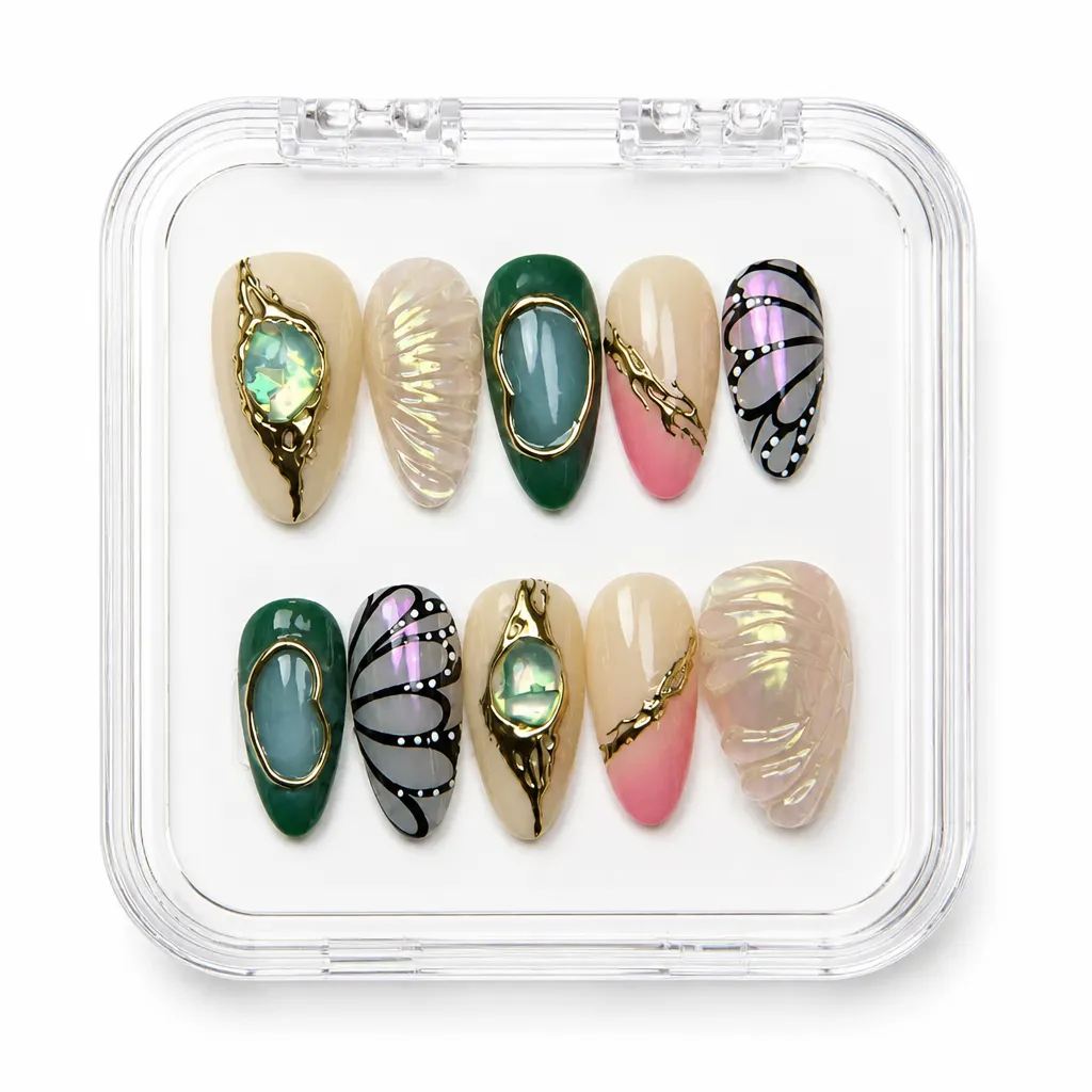Emerald Luxe Collection – Xưởng gia công Nailbox Sỉ thủ công