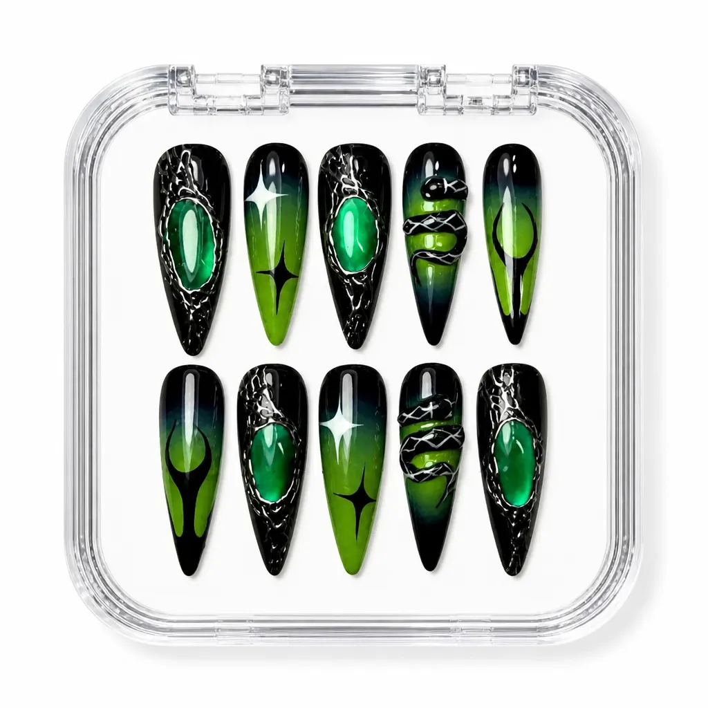 Emerald Venom – Xưởng gia công Nailbox Sỉ thủ công