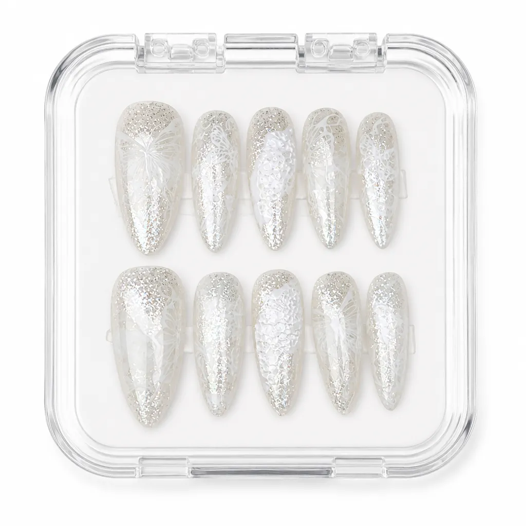 Ethereal Lace Butterfly – Mẫu Nailbox Sỉ Thiết Kế Thủ Công