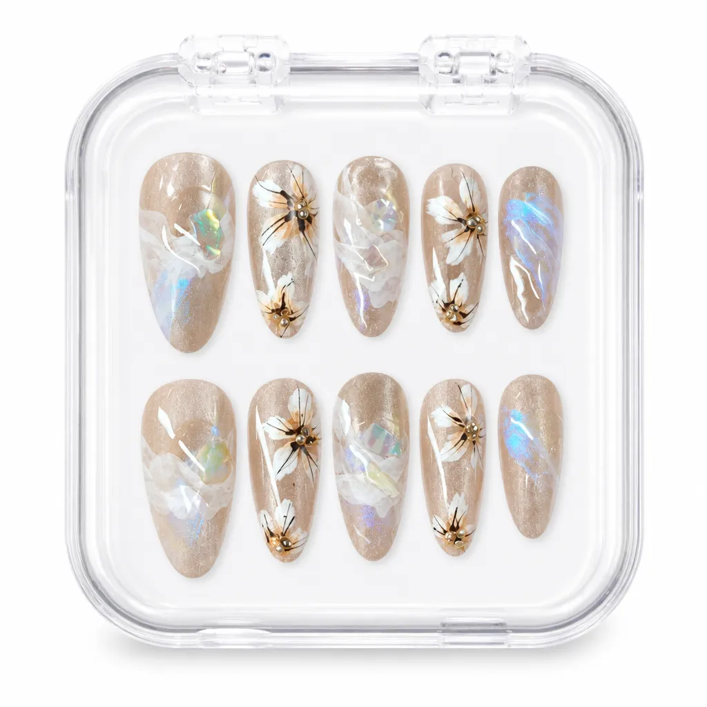 Ethereal Orchid Aurora – Xưởng gia công Nailbox Sỉ thủ công
