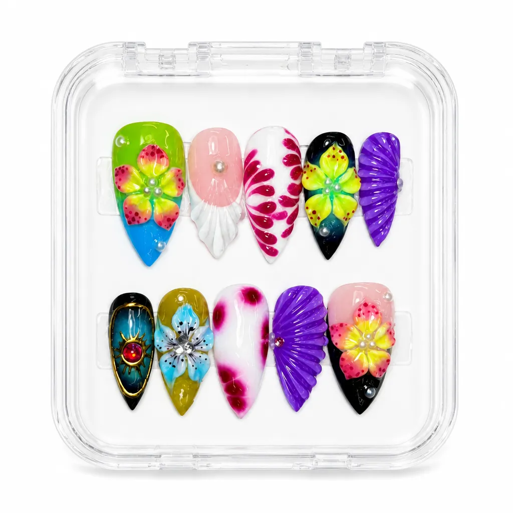 Exotic Floral Fantasy – Xưởng gia công Nailbox Sỉ thủ công