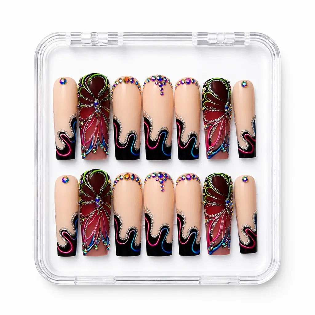 Fancy Crimson Luxe – Xưởng gia công Nailbox Sỉ thủ công