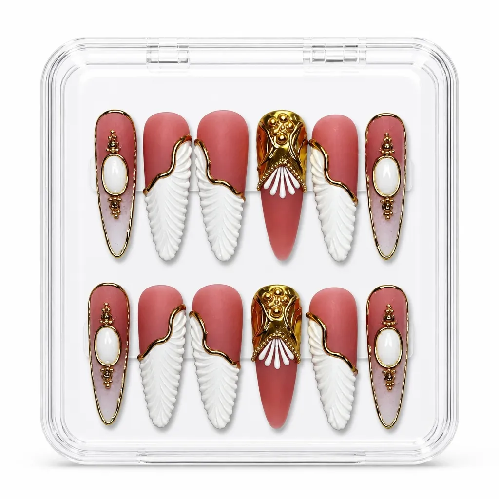 Feathered Elegance – Xưởng gia công Nailbox Sỉ thủ công