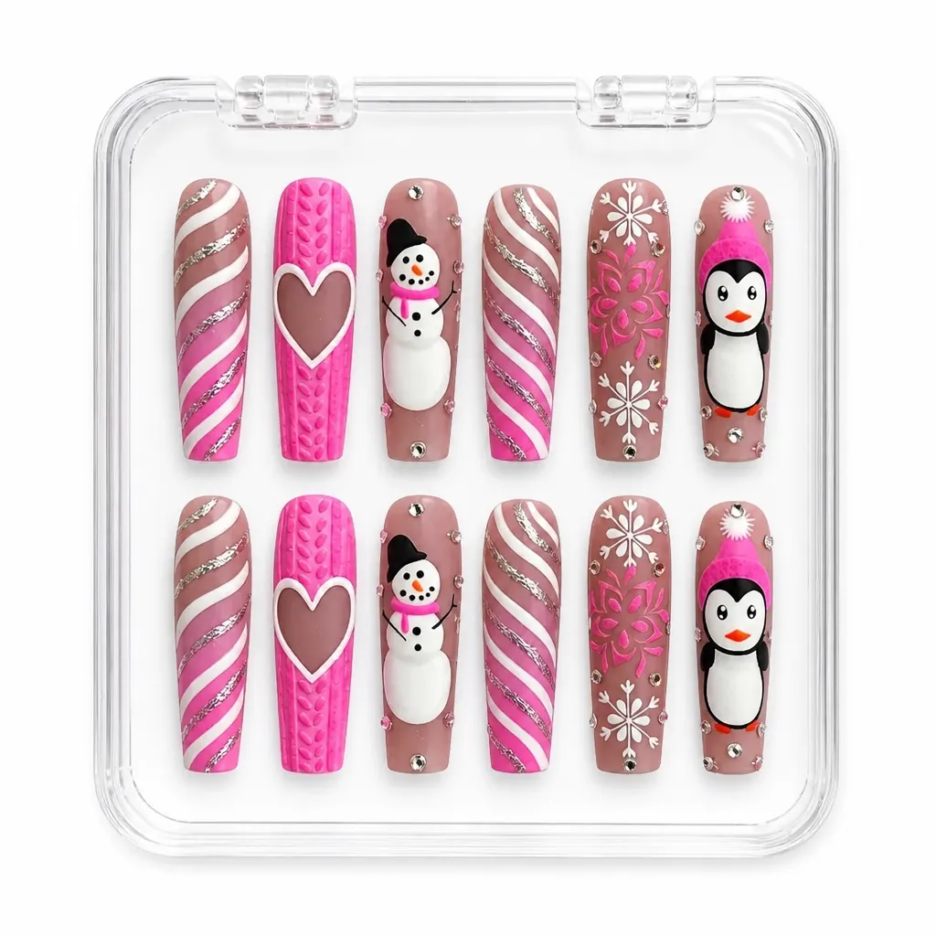 Festive Berry Charm – Xưởng gia công Nailbox Sỉ thủ công