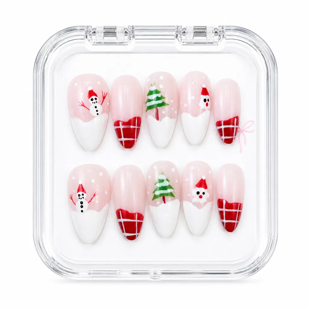 Festive Cheer – Mẫu Nailbox Sỉ Thiết Kế Thủ Công
