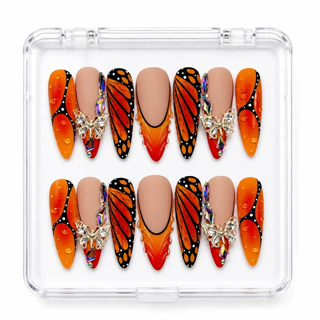 Flame Butterfly Luxe – Xưởng gia công Nailbox Sỉ thủ công