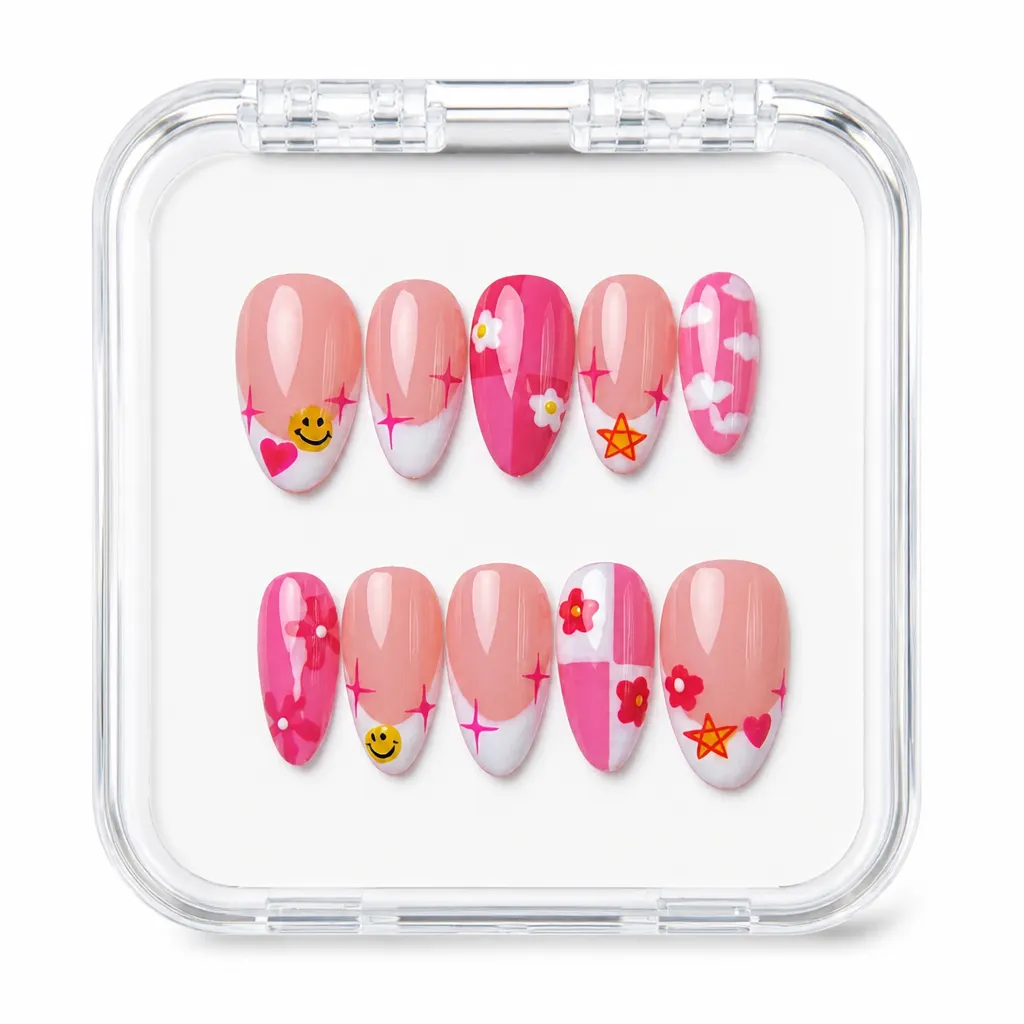 Floral Bloom Elegance – Xưởng gia công Nailbox Sỉ thủ công