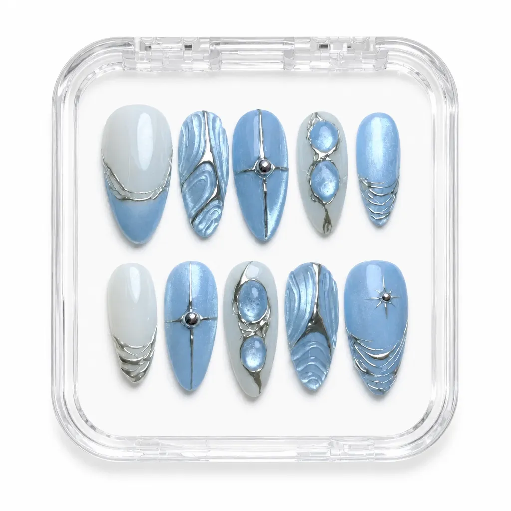 Frosted Elegance Set – Xưởng gia công Nailbox Sỉ thủ công
