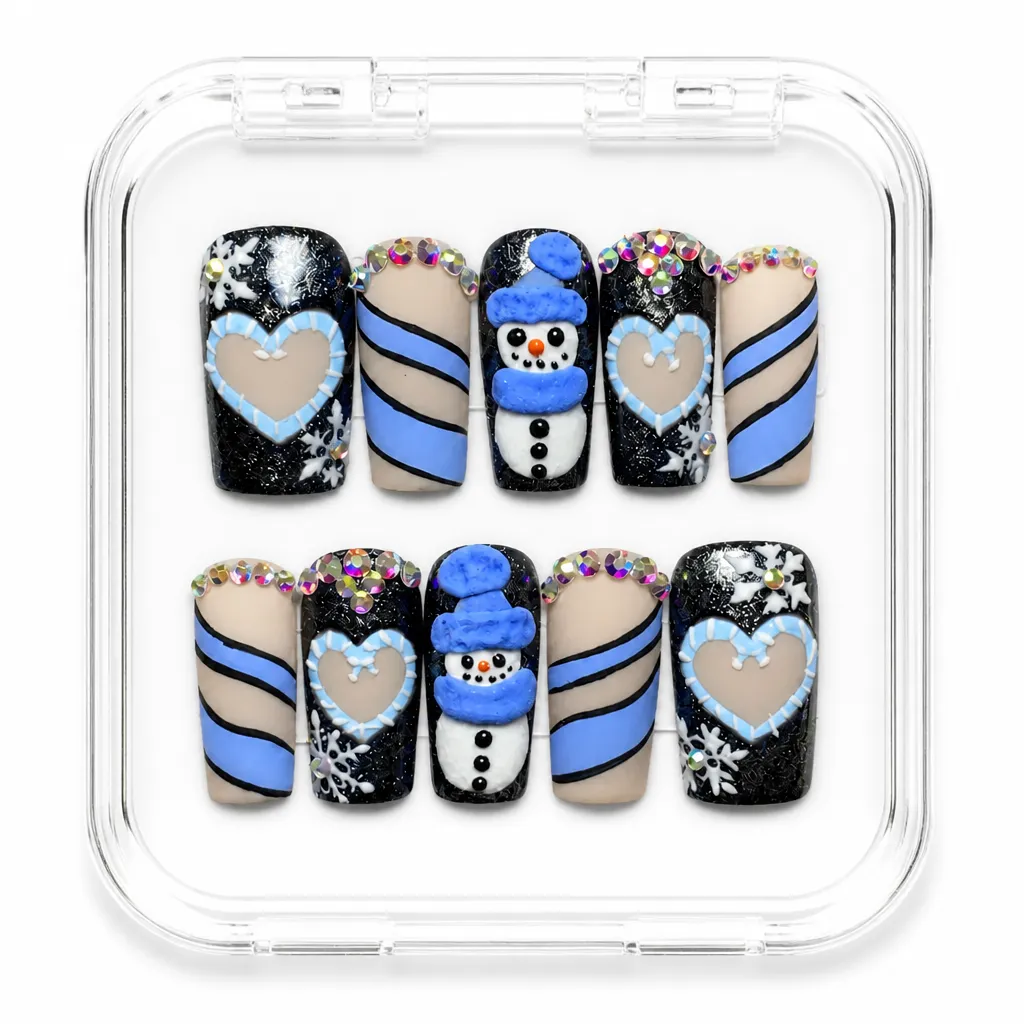 Frozen Snowman Luxe – Xưởng gia công Nailbox Sỉ thủ công