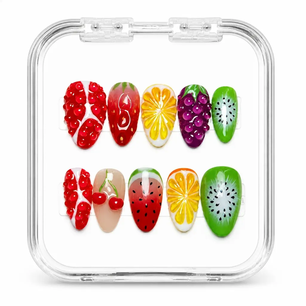 Fruit Slice Elegance – Xưởng gia công Nailbox Sỉ thủ công