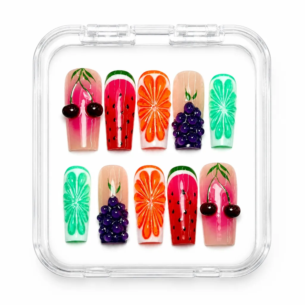 Fruity Summer Splash – Xưởng gia công Nailbox Sỉ thủ công
