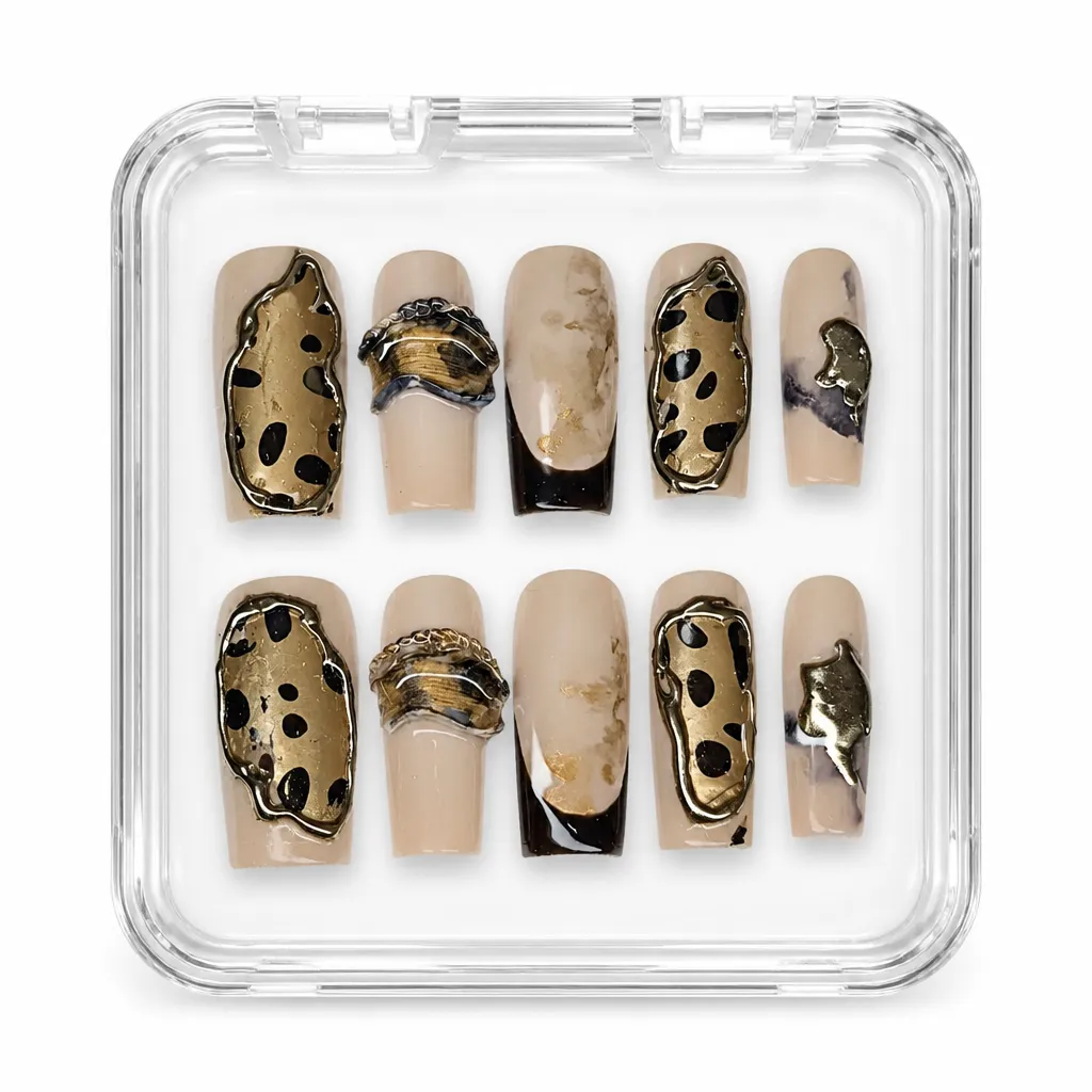 Gilded Leopard Couture – Xưởng gia công Nailbox Sỉ thủ công