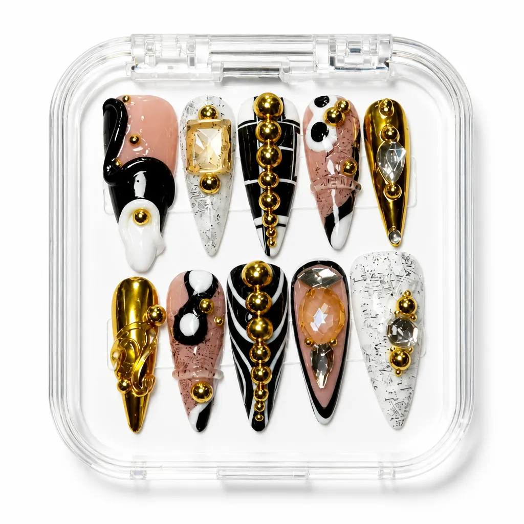 Gilded Luxe Collection – Xưởng gia công Nailbox Sỉ thủ công