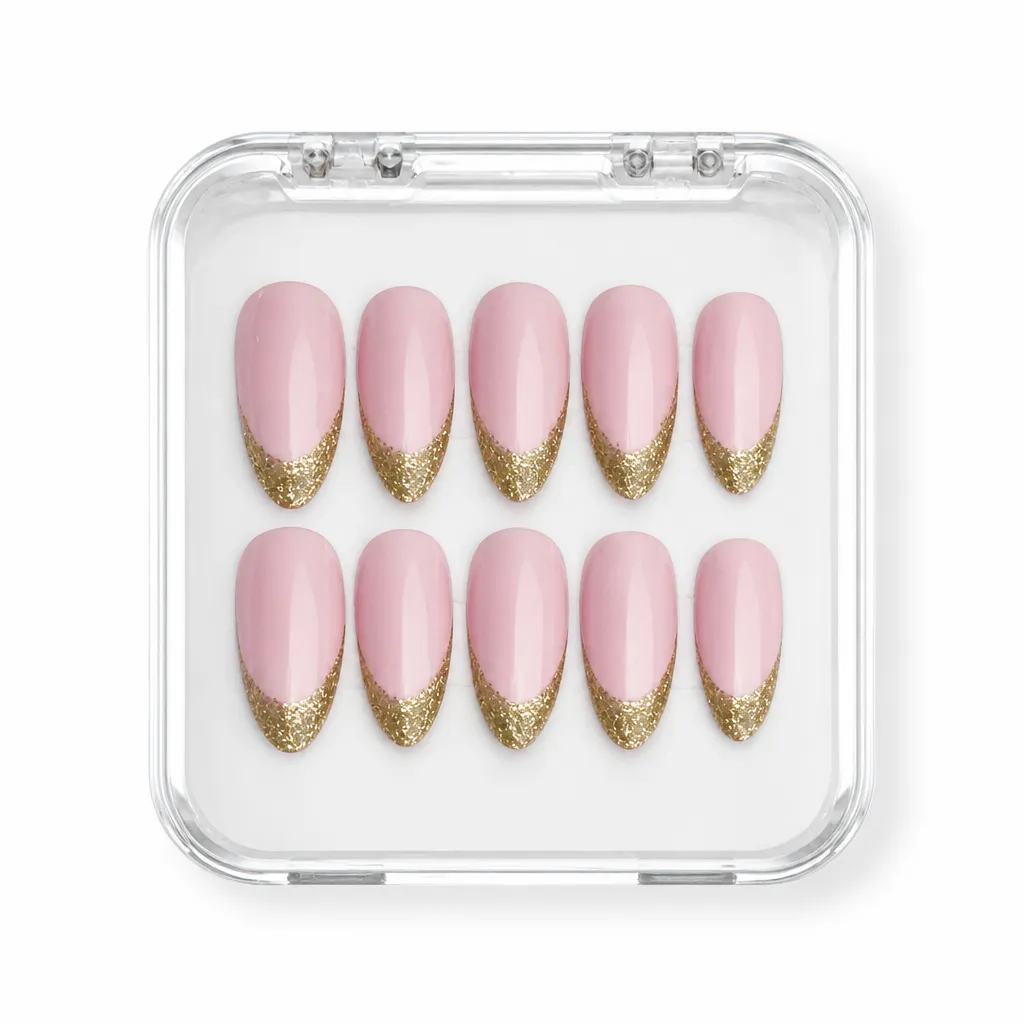 Gilded Rose Elegance – Xưởng gia công Nailbox Sỉ thủ công