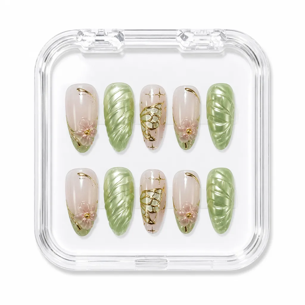 Gilded Sage Wings – Xưởng gia công Nailbox Sỉ thủ công