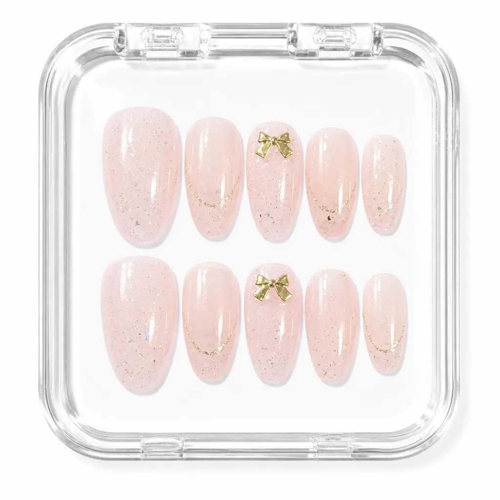 Golden Bow Charm – Xưởng Nailbox Sỉ Thủ Công
