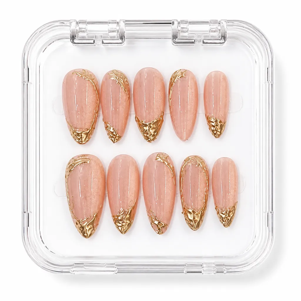 Golden Elegance Ballerina – Xưởng gia công Nailbox Sỉ thủ công