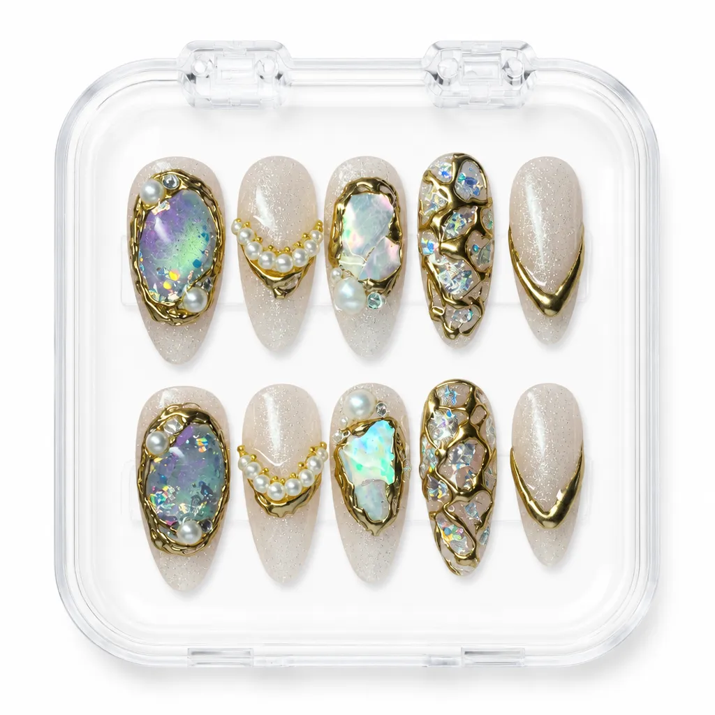 Golden Mermaid Pearl – Xưởng gia công Nailbox Sỉ thủ công