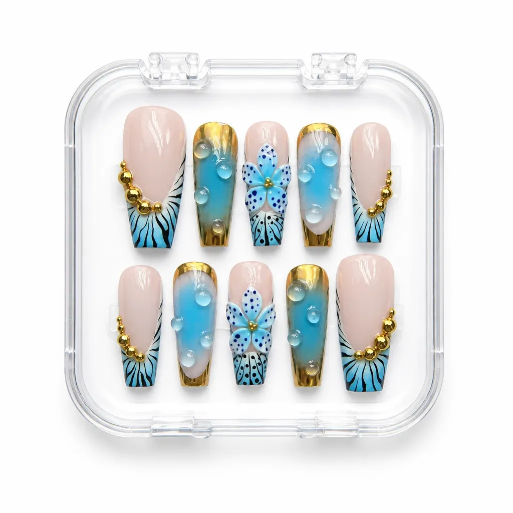 Golden Oasis Blooms – Xưởng gia công Nailbox Sỉ thủ công
