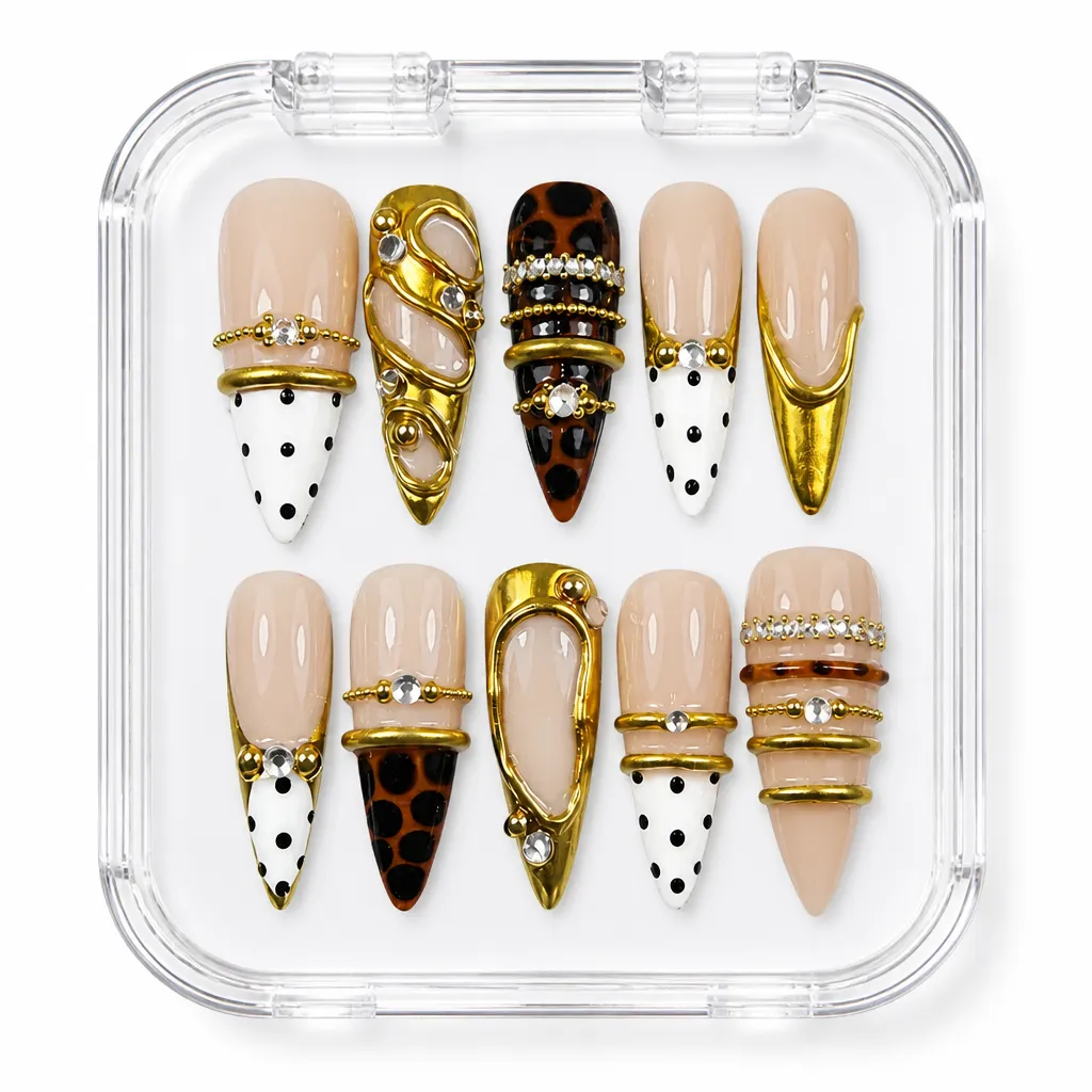 Golden Tortoise Stiletto – Xưởng gia công Nailbox Sỉ thủ công