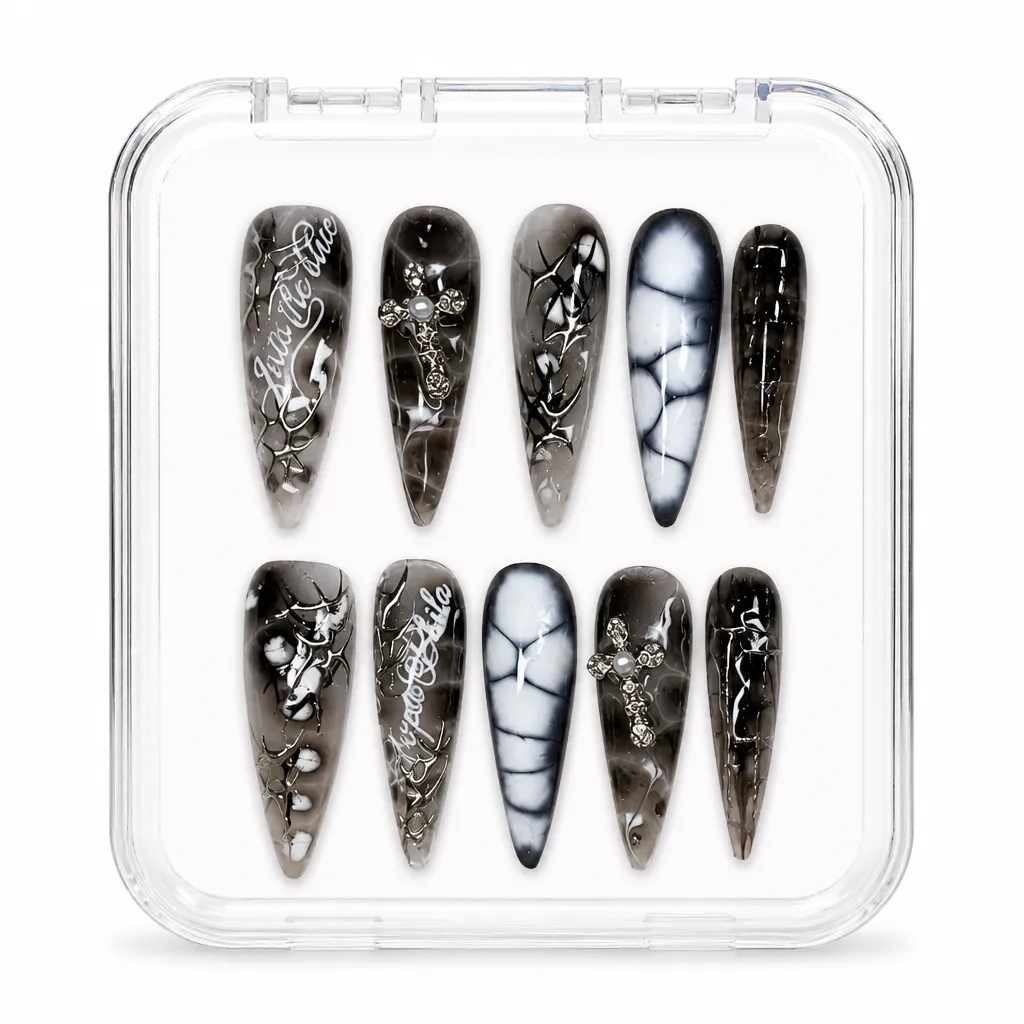 Gothic Blue Marble – Xưởng gia công Nailbox Sỉ thủ công