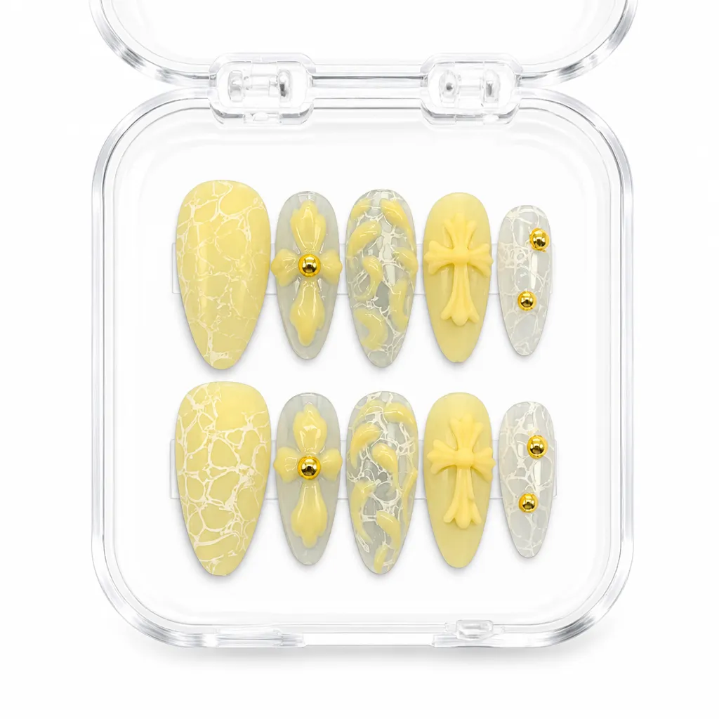 Gothic Buttercream Lace – Xưởng gia công Nailbox Sỉ thủ công