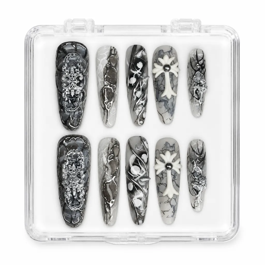 Gothic Cross Symphony – Xưởng gia công Nailbox Sỉ thủ công