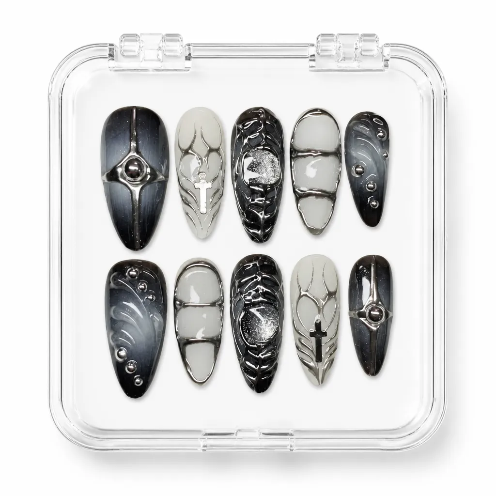 Gothic Cyber Eclipse – Xưởng gia công Nailbox Sỉ thủ công