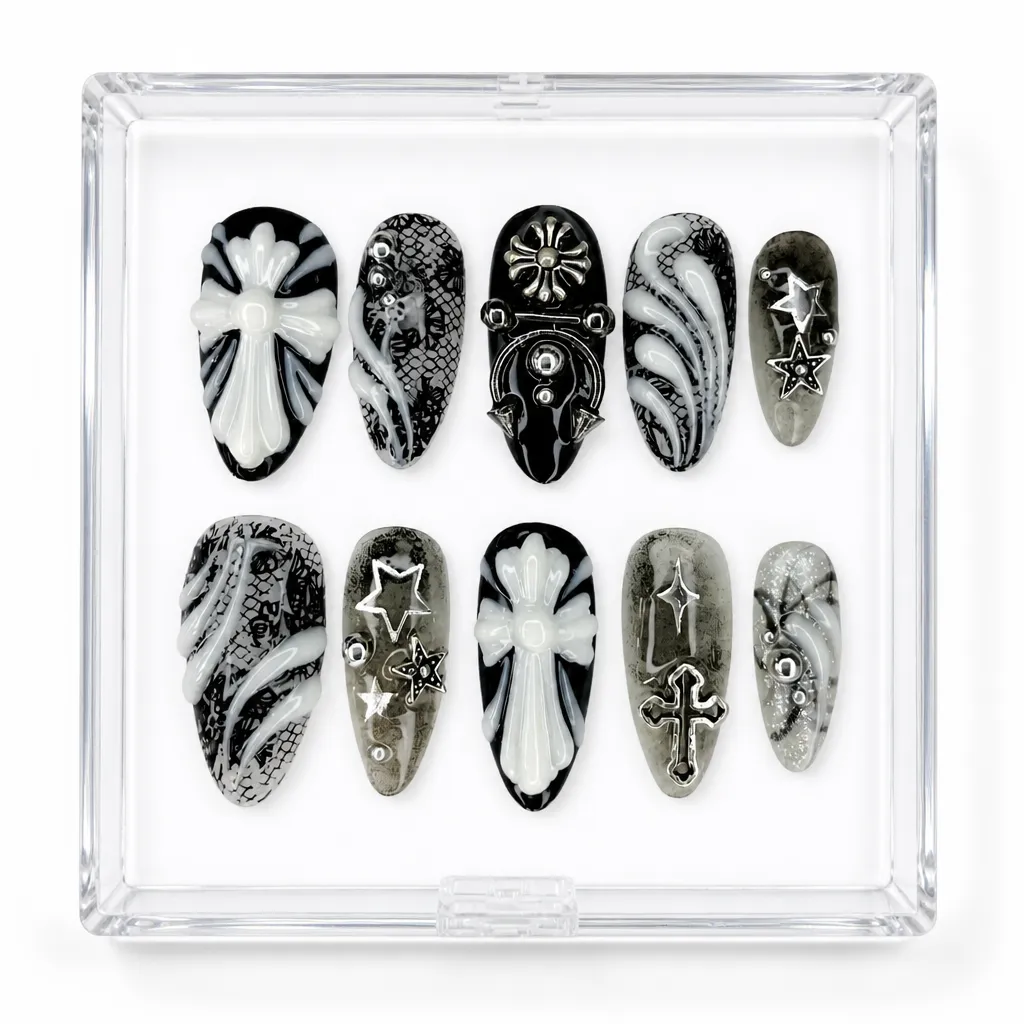 Gothic Lace – Mẫu Nailbox Sỉ Thiết Kế Thủ Công