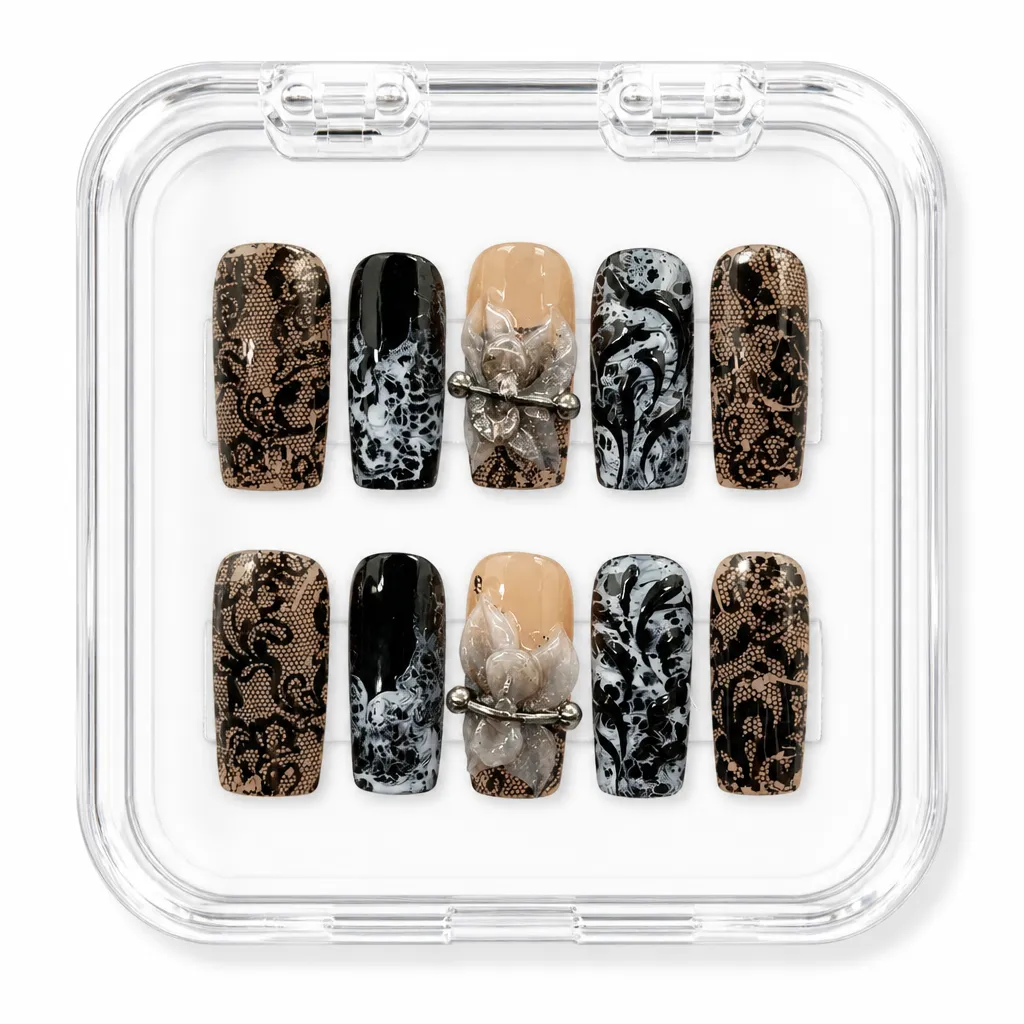 Gothic Lace Bows – Xưởng gia công Nailbox Sỉ thủ công