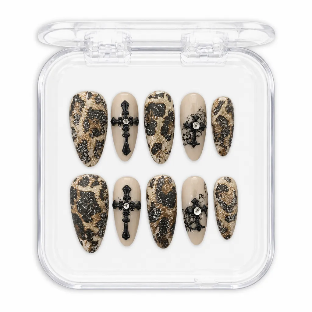 Gothic Leopard Velvet – Xưởng gia công Nailbox Sỉ thủ công