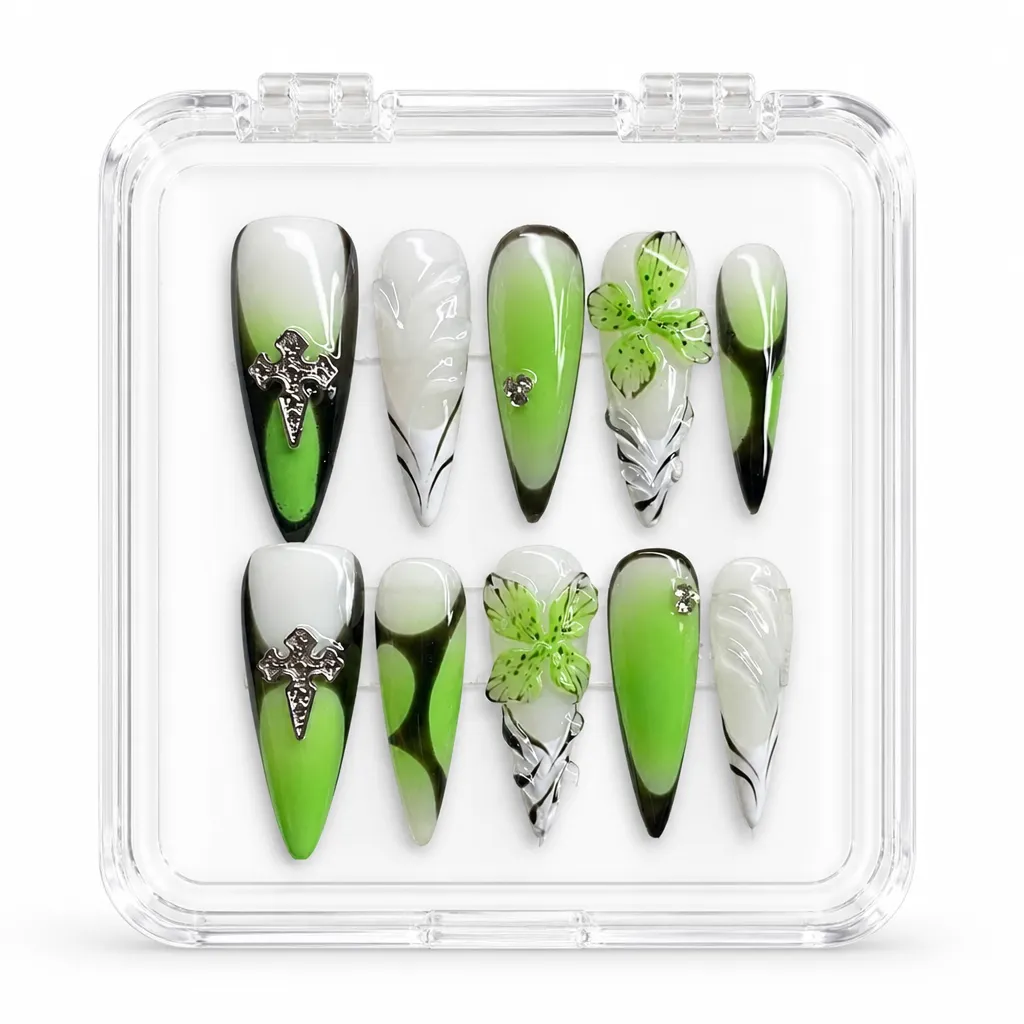 Gothic Lime Fantasy – Xưởng gia công Nailbox Sỉ thủ công