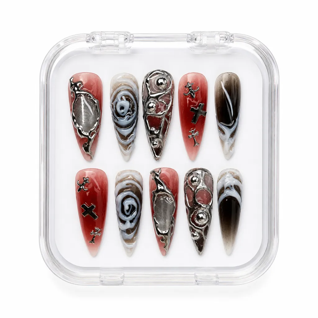 Gothic Liquid Metal – Xưởng gia công Nailbox Sỉ thủ công