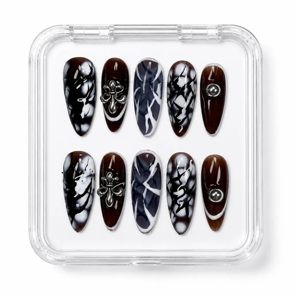 Gothic Marble Eclipse – Xưởng gia công Nailbox Sỉ thủ công