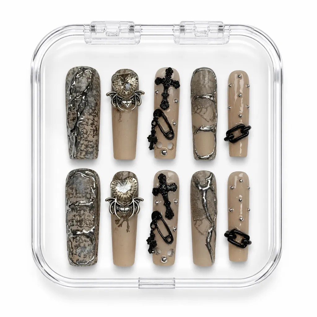 Gothic Spider Charm – Xưởng gia công Nailbox Sỉ thủ công