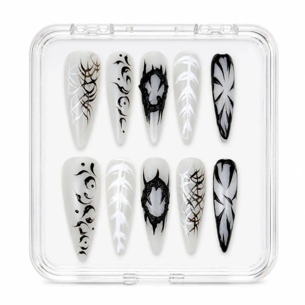 Gothic Thorn Eclipse – Xưởng gia công Nailbox Sỉ thủ công