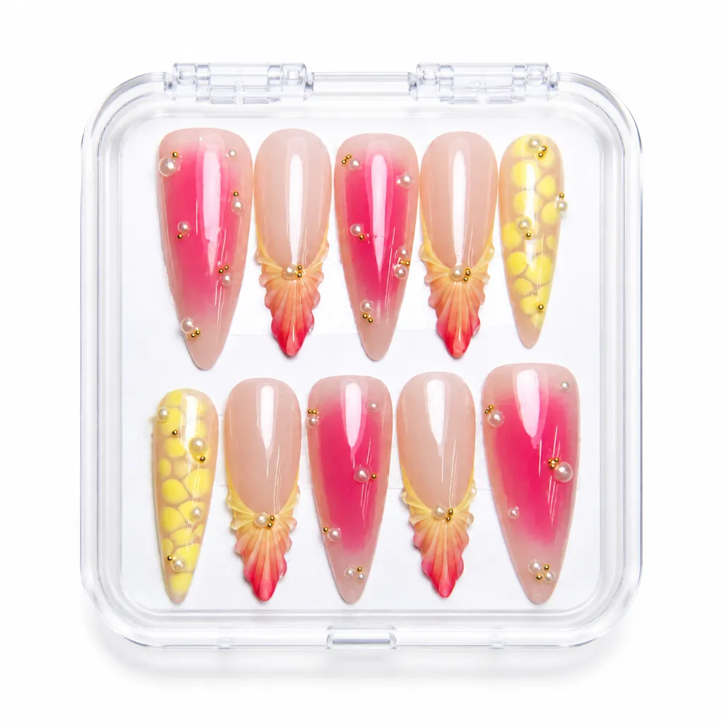 Gradient Blossom – Xưởng gia công Nailbox Sỉ thủ công