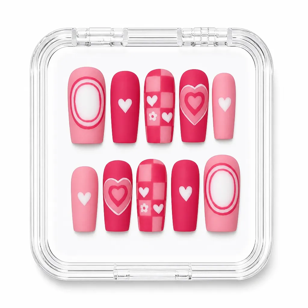Heartfelt Elegance – Mẫu Nailbox Sỉ Thiết Kế Thủ Công