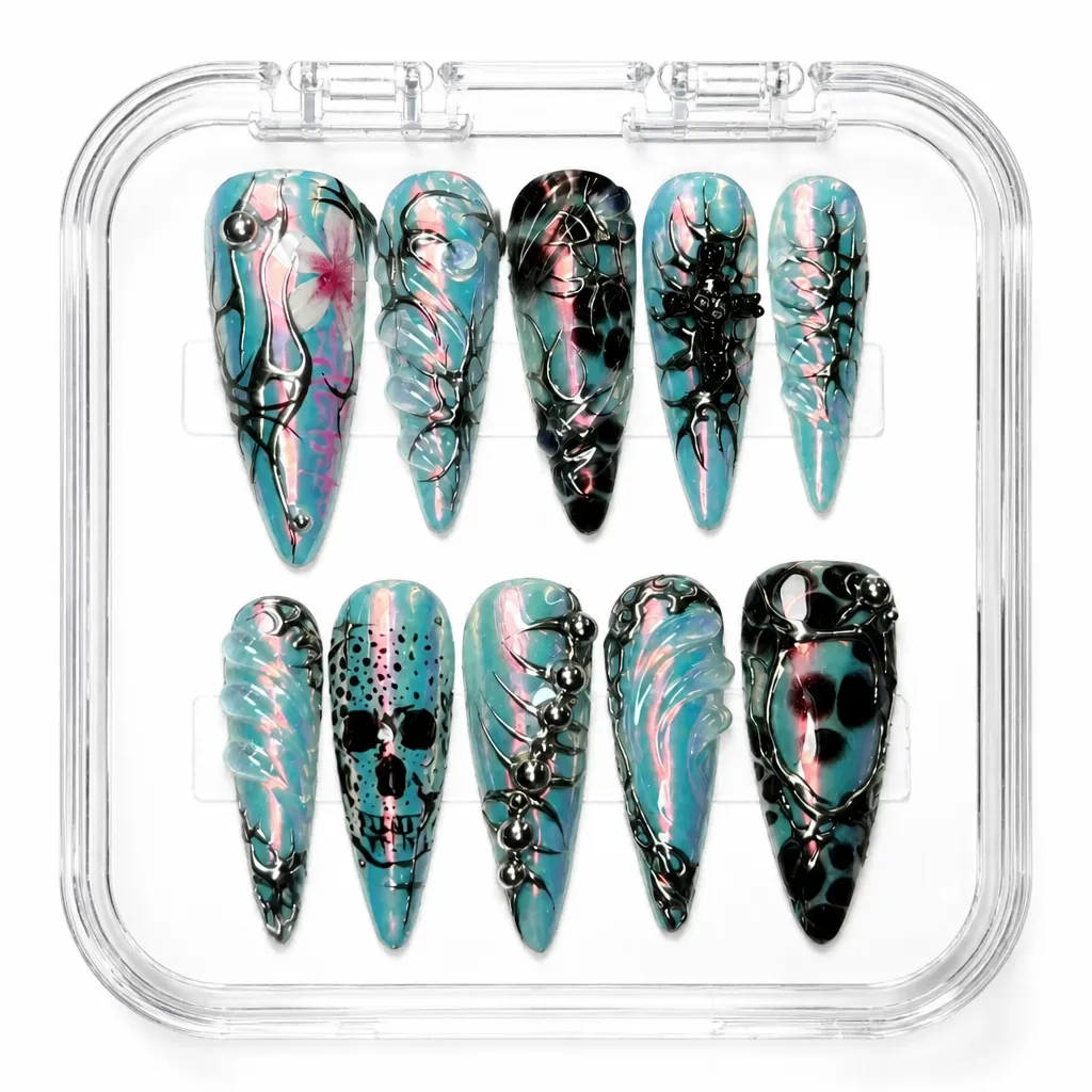 Holographic Feather – Xưởng gia công Nailbox Sỉ thủ công