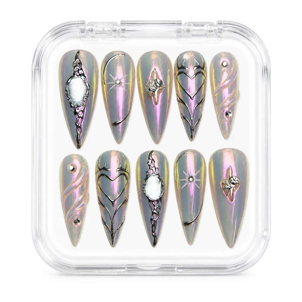 Holographic Obsidian – Xưởng gia công Nailbox Sỉ thủ công