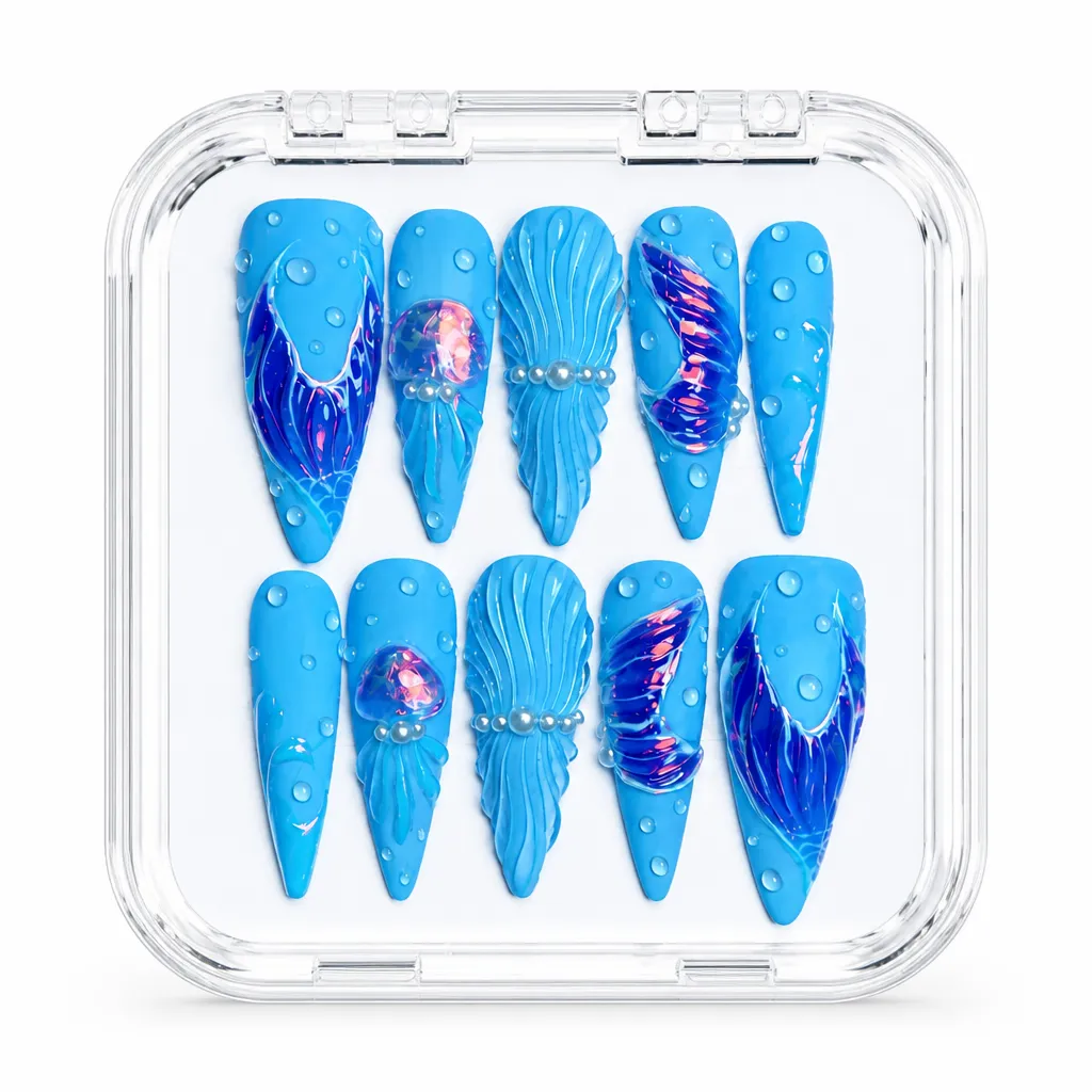 Holographic Ocean Dreams – Xưởng gia công Nailbox Sỉ thủ công