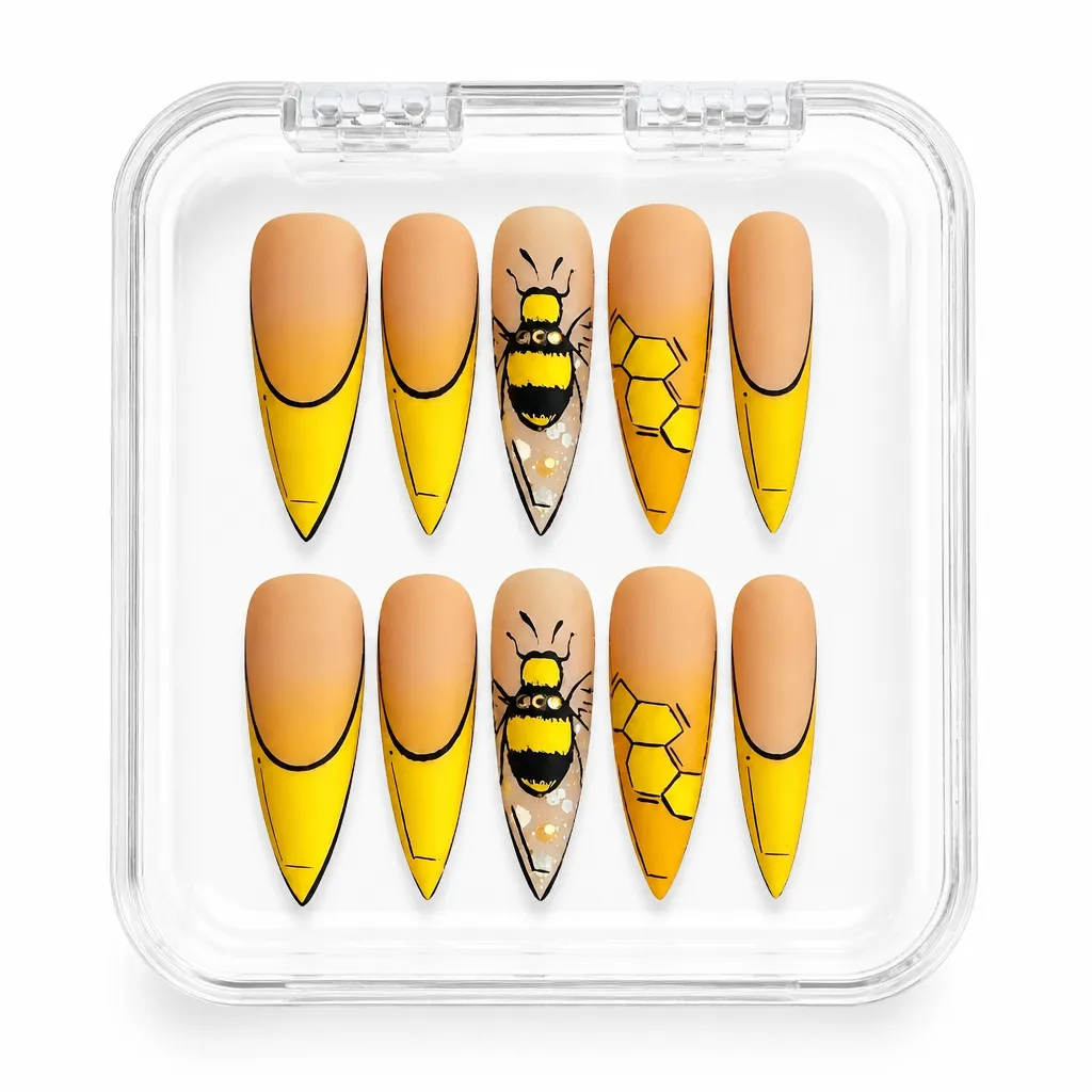 Honey Hive Stiletto – Xưởng gia công Nailbox Sỉ thủ công