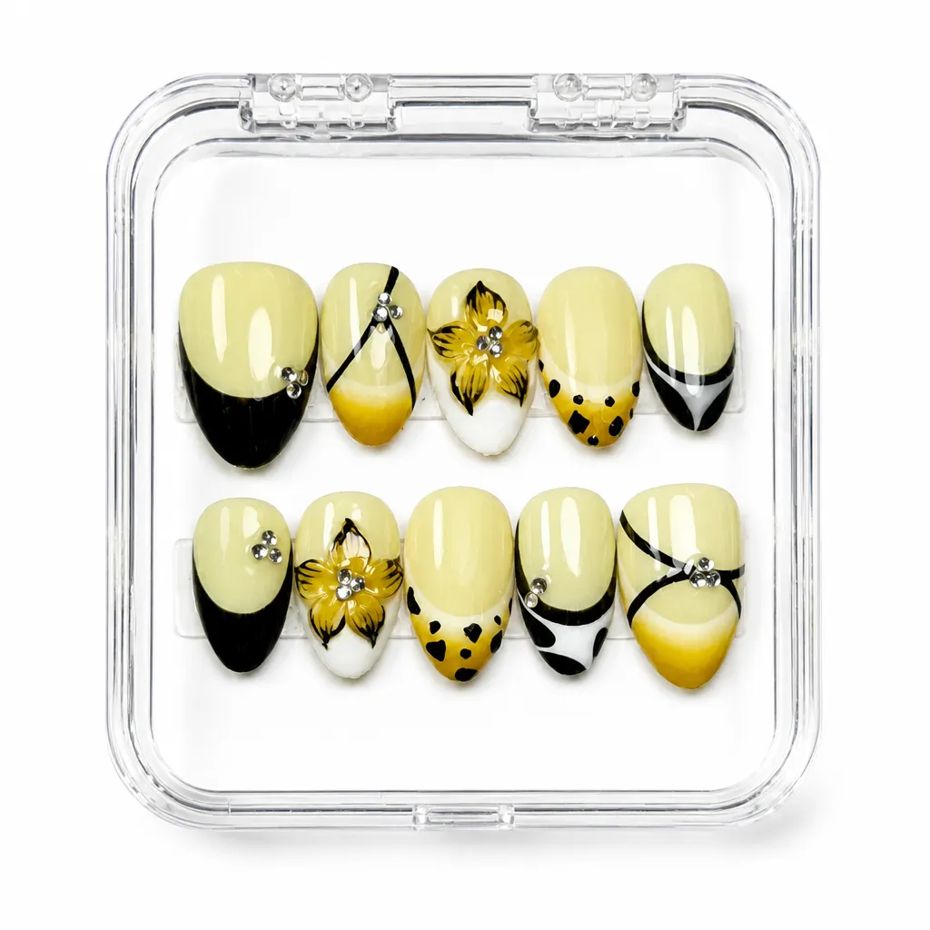 Honey Leopard Luxe – Xưởng gia công Nailbox Sỉ thủ công
