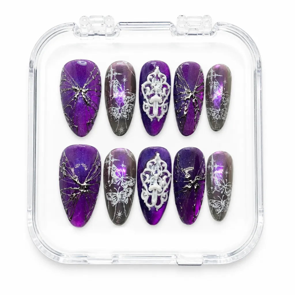 Imperial Purple Cross – Xưởng gia công Nailbox Sỉ thủ công