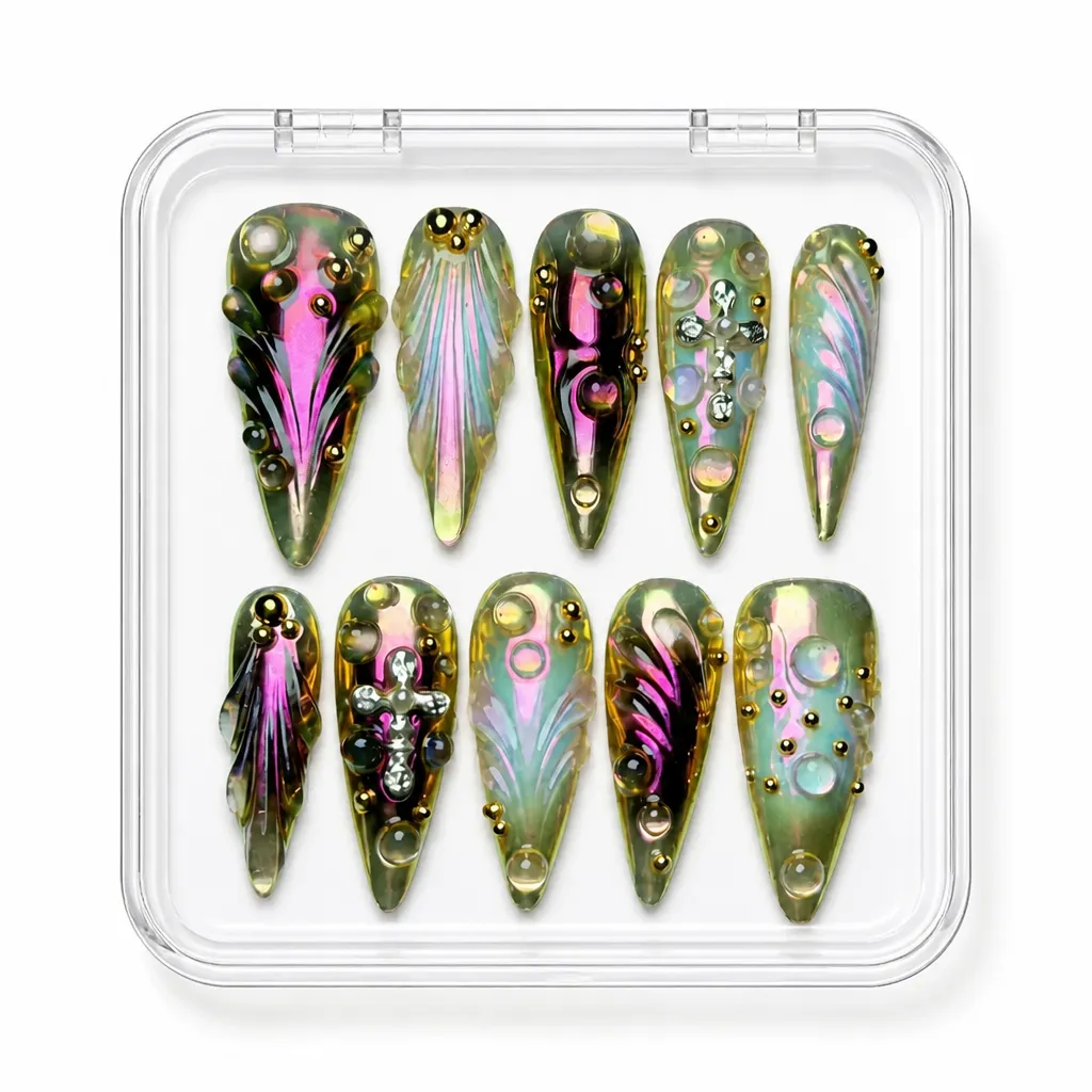 Iridescent Luxe Collection – Xưởng gia công Nailbox Sỉ thủ công