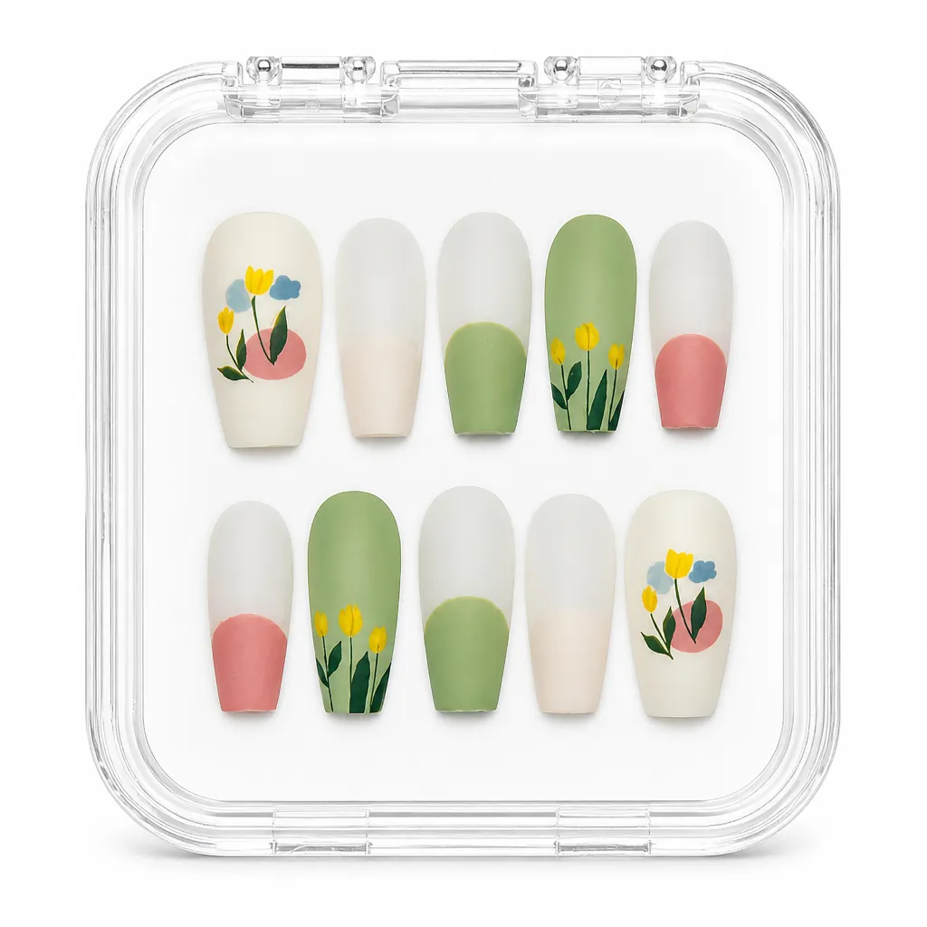 Ivory Botanical Bloom – Xưởng gia công Nailbox Sỉ thủ công